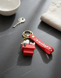 3D PVC Figure Keychain - Snoopy - On Doghouse