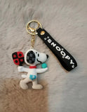 3D PVC Figure Keychain - Snoopy - Playing Pickleball