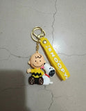 3D PVC Figure Keychain - Snoopy - Charlie Brown Sitting Variant 2