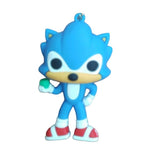 3D PVC Figure Keychain - Sonic the Hedgehog - Sonic Holding Chaos Emerald
