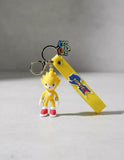 3D PVC Figure Keychain - Sonic the Hedgehog - Super Sonic Standing