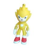 3D PVC Figure Keychain - Sonic the Hedgehog - Super Sonic Standing