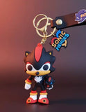 3D PVC Figure Keychain - Sonic the Hedgehog - Shadow Holding Dark Chao