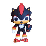 3D PVC Figure Keychain - Sonic the Hedgehog - Shadow Holding Dark Chao