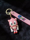 3D PVC Figure Keychain - Sonic the Hedgehog - Classic Amy Rose
