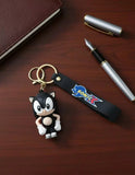3D PVC Figure Keychain - Sonic the Hedgehog - Black Sonic Hands On Hips