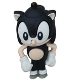 3D PVC Figure Keychain - Sonic the Hedgehog - Black Sonic Hands On Hips