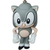3D PVC Figure Keychain - Sonic the Hedgehog - Grey Sonic Standing