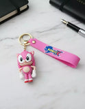3D PVC Figure Keychain - Sonic the Hedgehog - Amy Rose Hands On Hips