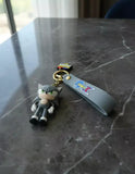 3D PVC Figure Keychain - Sonic the Hedgehog - Grey Sonic Standing Variant 2