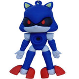 3D PVC Figure Keychain - Sonic the Hedgehog - Chibi Metal Sonic Standing