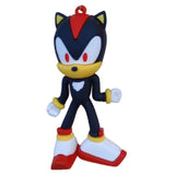 3D PVC Figure Keychain - Sonic the Hedgehog - Shadow Standing Pose
