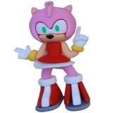 3D PVC Figure Keychain - Sonic the Hedgehog - Amy Rose Pointing Up