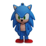 3D PVC Figure Keychain - Sonic the Hedgehog - Movie Sonic In Jacket