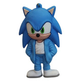 3D PVC Figure Keychain - Sonic the Hedgehog - Sonic Movie Jacket