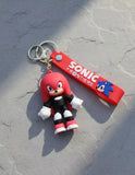 3D PVC Figure Keychain - Sonic the Hedgehog - Knuckles Black Suit