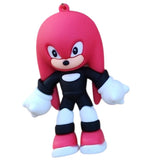 3D PVC Figure Keychain - Sonic the Hedgehog - Knuckles Black Suit
