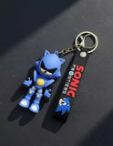 3D PVC Figure Keychain - Sonic the Hedgehog - Chibi Metal Sonic