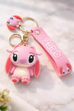 3D PVC Figure Keychain - Lilo & Stitch - Angel Smiling