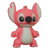 3D PVC Figure Keychain - Lilo & Stitch - Angel Standing Pink