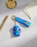 3D PVC Figure Keychain - Lilo & Stitch - Stitch Hugging Angel