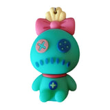 3D PVC Figure Keychain - Lilo & Stitch - Scrump Pink Bow Cross