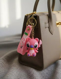 3D PVC Figure Keychain - Lilo & Stitch - Angel With Pacifier