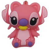 3D PVC Figure Keychain - Lilo & Stitch - Angel With Pacifier