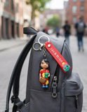 3D PVC Figure Keychain - Lilo & Stitch - Lilo Holding Scrump And Bag
