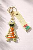 3D PVC Figure Keychain - Lilo & Stitch - Pleakley In Orange Dress