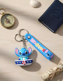 3D PVC Figure Keychain - Lilo & Stitch - Stitch In Cruise Boat
