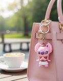 3D PVC Figure Keychain - Lilo & Stitch - Angel Praying Skirt