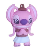 3D PVC Figure Keychain - Lilo & Stitch - Angel Praying Skirt