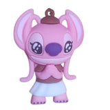 3D PVC Figure Keychain - Lilo & Stitch - Angel Praying Skirt