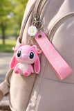 3D PVC Figure Keychain - Lilo & Stitch - Angel Sitting