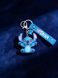 3D PVC Figure Keychain - Lilo & Stitch - Stitch Star Eyes Sitting