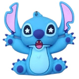 3D PVC Figure Keychain - Lilo & Stitch - Stitch Star Eyes Sitting