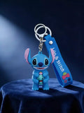 3D PVC Figure Keychain - Lilo & Stitch - Stitch Holding Scrump