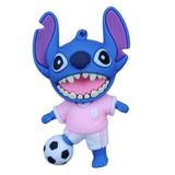3D PVC Figure Keychain - Lilo & Stitch - Stitch In Pink Soccer Uniform