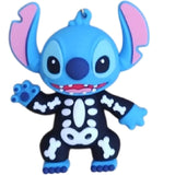 3D PVC Figure Keychain - Lilo & Stitch - Stitch Skeleton Costume