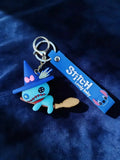 3D PVC Figure Keychain - Lilo & Stitch - Stitch Scrump Witch Broom