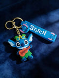 3D PVC Figure Keychain - Lilo & Stitch - Stitch Hula Ukulele Sunglasses