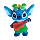 3D PVC Figure Keychain - Lilo & Stitch - Stitch Hula Ukulele Sunglasses