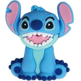 3D PVC Figure Keychain - Lilo & Stitch - Stitch Sitting Grinning