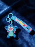 3D PVC Figure Keychain - Lilo & Stitch - Stitch Roaring Pose