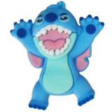 3D PVC Figure Keychain - Lilo & Stitch - Stitch Roaring