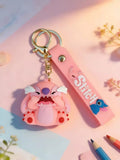 3D PVC Figure Keychain - Lilo & Stitch - Angel Crying