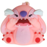 3D PVC Figure Keychain - Lilo & Stitch - Angel Crying