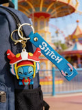 3D PVC Figure Keychain - Lilo & Stitch - Stitch Samurai Helmet Outfit