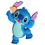 3D PVC Figure Keychain - Lilo & Stitch - Stitch Holding Toothbrush